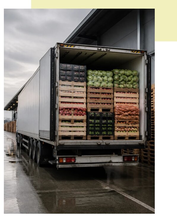 Перевозка плодоовощной продукции в Ялуторовск по цене от 5165 р. | Агросервис-Лтр